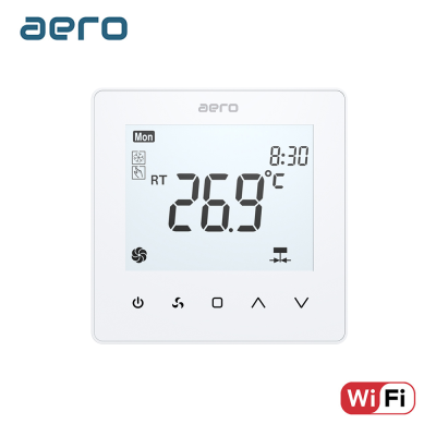 Termostat AERO Seria TP518 pentru Ventiloconvector 2/4 tevi - WiFi, Alb
