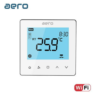 Termostat AERO Seria TP528 pentru Ventiloconvector 4 tevi - WiFi, Alb