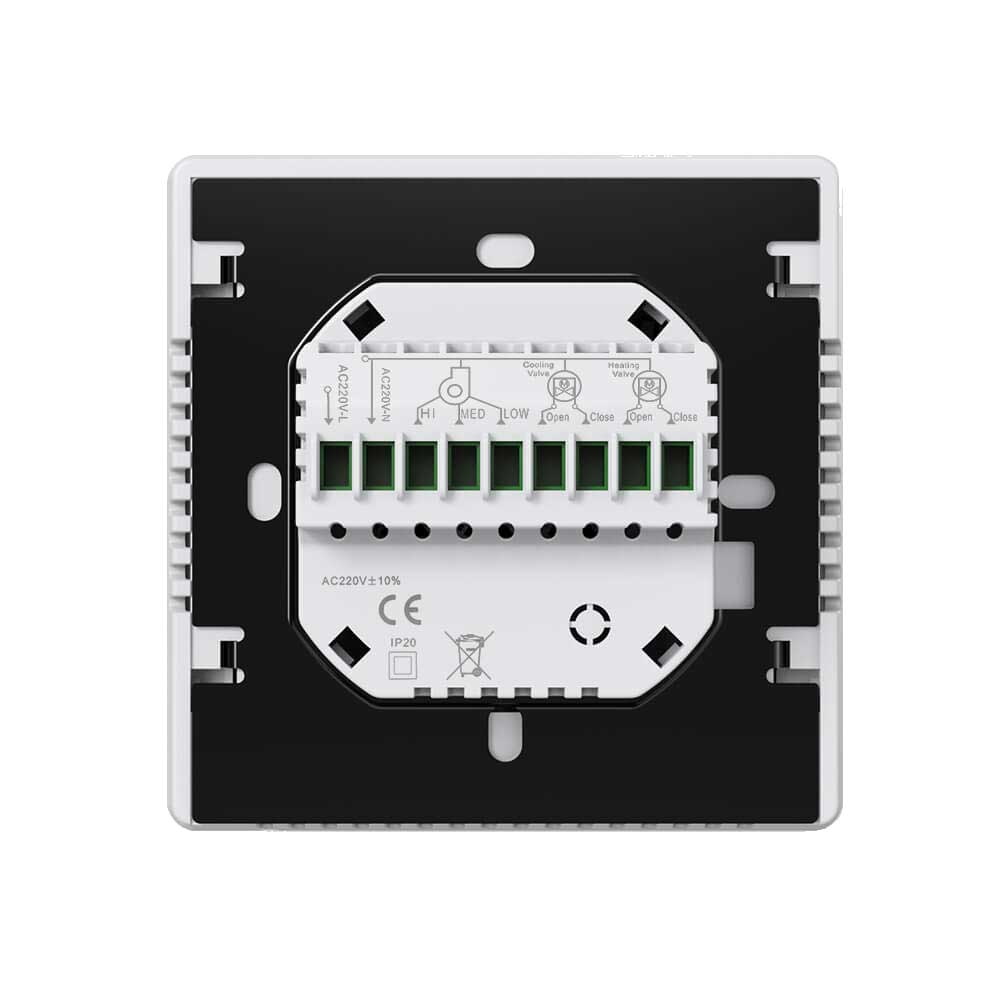 Termostat AERO Seria TP518 pentru Ventiloconvector 2/4 tevi - Alb
