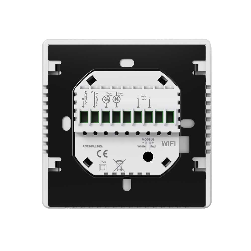 Termostat AERO Seria TP518 pentru Ventiloconvector 2/4 tevi - WiFi, Modbus, EC 0-10V, Negru