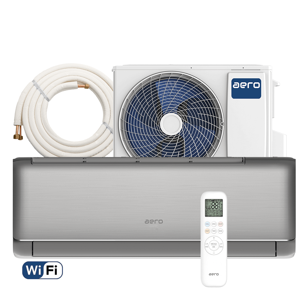 Aer conditionat Aero Elite 9000 BTU - WiFi, Kit inclus, Grey Shadow