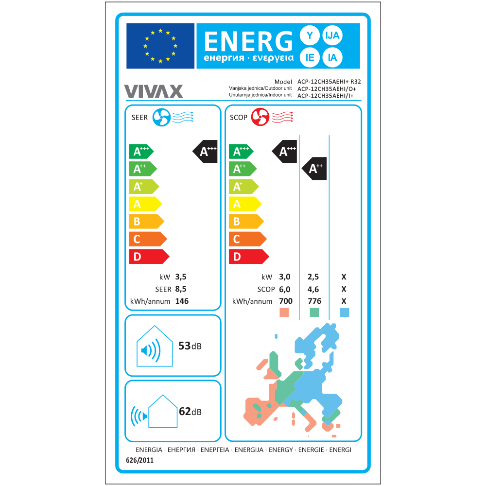 Resigilat Aer conditionat Vivax H+Design 12000 BTU