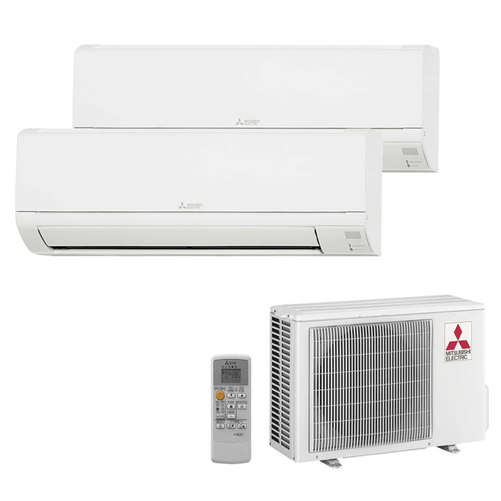 Resigilat Aer conditionat multisplit Mitsubishi Electric 18000 BTU - 2 unitati MSZ-DW, 9+12 BTU