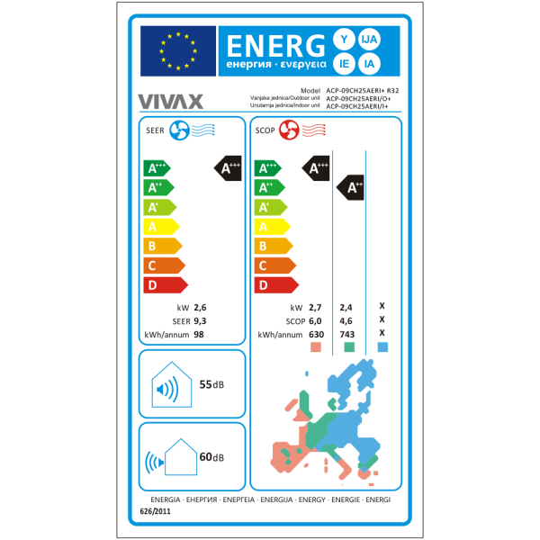 Aer conditionat Vivax R-Design 9000 BTU - Gold