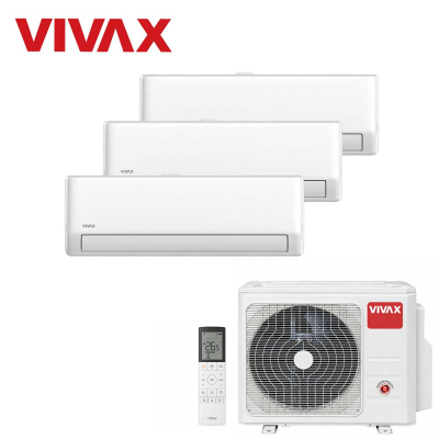 Aer conditionat multisplit Vivax 21000 BTU, 3 unitati R-design PRO, 12+12+12 BTU