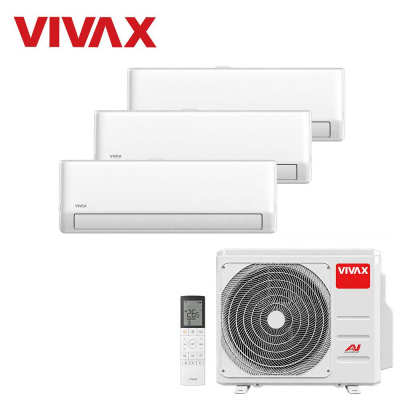 Aer conditionat multisplit Vivax 21000 BTU, 3 unitati R-design PRO, 12+12+12 BTU