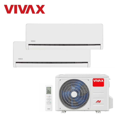 Aer conditionat multisplit Vivax 18000 BTU, 2 unitati H-design, 12+12 BTU
