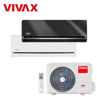 Aer conditionat multisplit Vivax 18000 BTU, 2 unitati H-design, 9+12 BTU, White/Gray Mirror