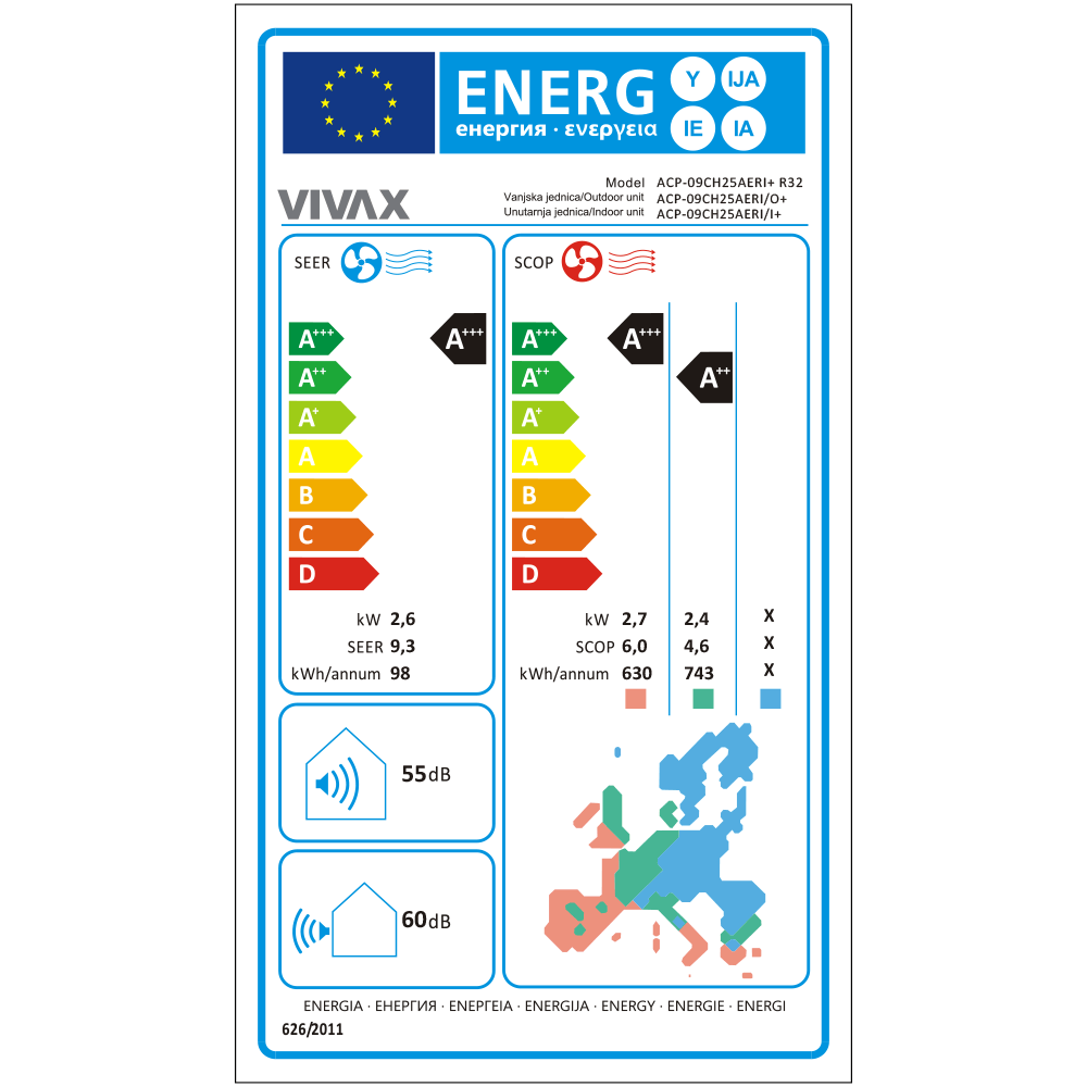 Aer conditionat Vivax R-Design 9000 BTU - Silver