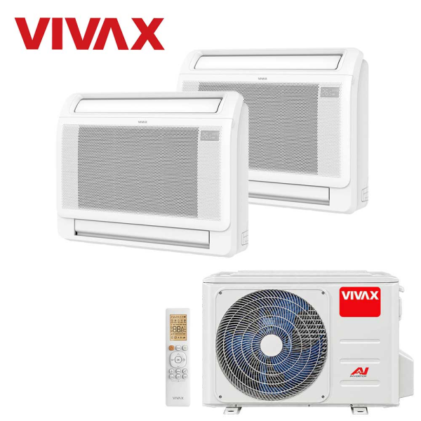 Aer conditionat multisplit Vivax 18000 BTU - 2 unitati de Pardoseala, 12+12 BTU