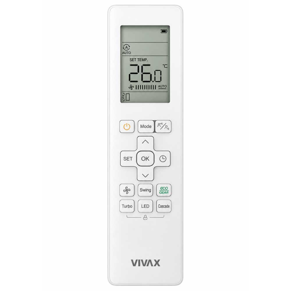 Aer conditionat multisplit Vivax 28000 BTU, 4 unitati H-design, 9+9+9+9 BTU, Gray Mirror
