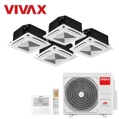 Aer conditionat multisplit Vivax 36000 BTU - 4 unitati Caseta de tavan, 9+9+12+12 BTU