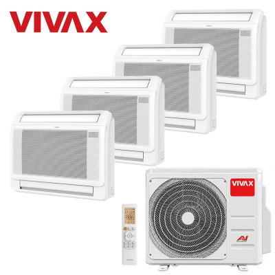 Aer conditionat multisplit Vivax 36000 BTU - 4 unitati de Pardoseala, 12+12+12+12 BTU