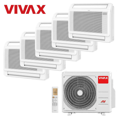 Aer conditionat multisplit Vivax 42000 BTU - 5 unitati de Pardoseala, 9+9+9+12+12 BTU