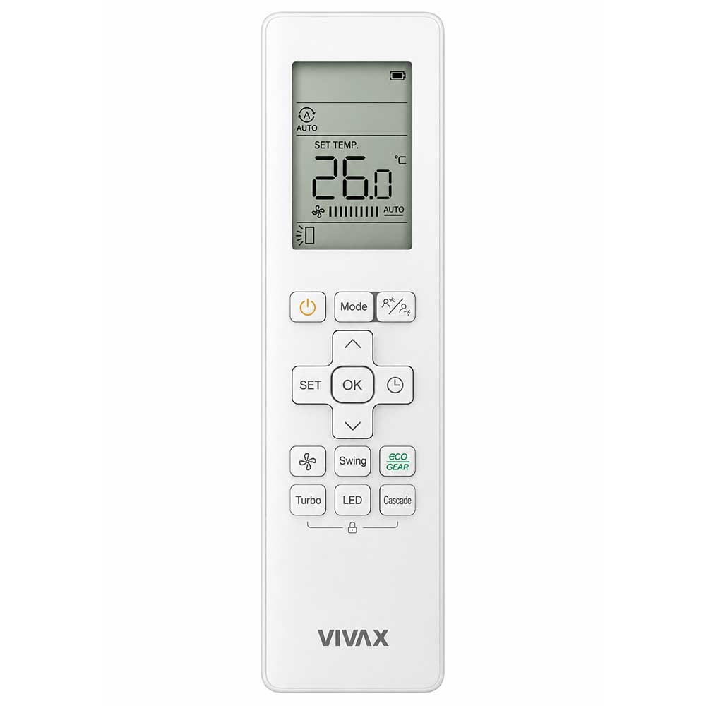 Aer conditionat multisplit Vivax 18000 BTU, 2 unitati H-design, 12+12 BTU