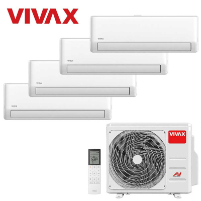 Aer conditionat multisplit Vivax 28000 BTU, 4 unitati R-design PRO, 9+9+12+12 BTU