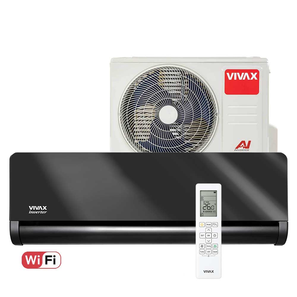 Aer conditionat Vivax H+Design 18000 BTU - WiFi, Gray Mirror