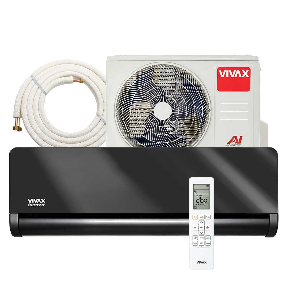 Aer conditionat Vivax H+Design 18000 BTU - Kit inclus, Gray Mirror