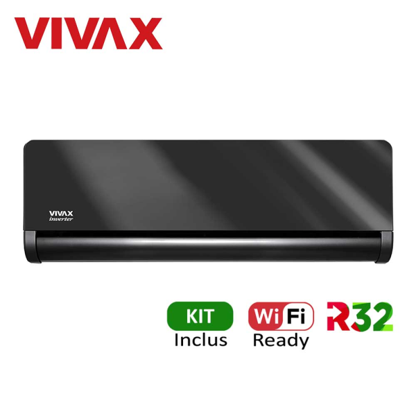 Aer conditionat Vivax H+Design 18000 BTU - Kit inclus, Gray Mirror
