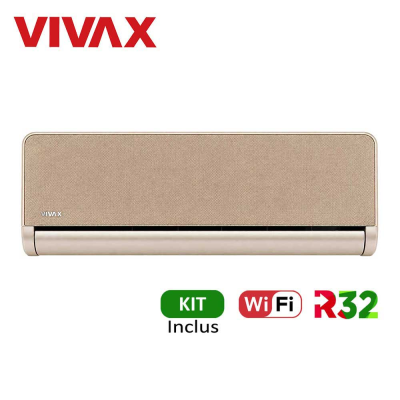 Aer conditionat Vivax H+Design 18000 BTU - WiFi, Kit inclus, Gold