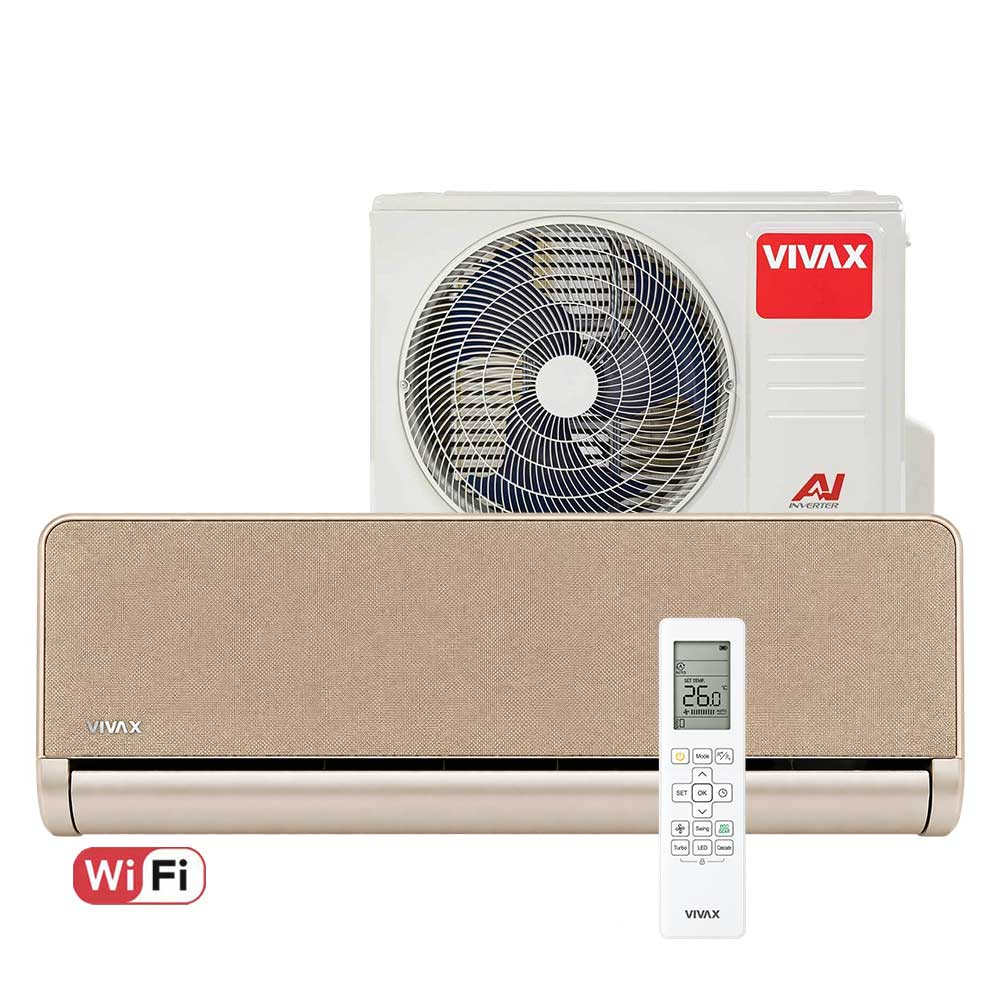 Aer conditionat Vivax H+Design 12000 BTU - WiFi, Gold