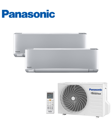 Aer Conditionat MULTISPLIT PANASONIC ETHEREA SILVER CU-2E12SBE / CS-XZ7SKEW + CS-XZ9SKEW INVERTER 7+9k BTU/h