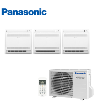 Aer Conditionat MULTISPLIT Pardoseala PANASONIC CU-3E23SBE / 2x CS-E9GFEW + CS-E12GFEW INVERTER 2x9+12k BTU/h