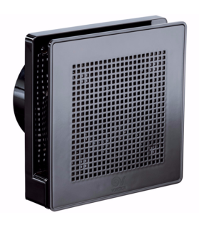 Ventilator axial de perete Vortice Punto Evo GOLD ME 100/4" LL T BLACK