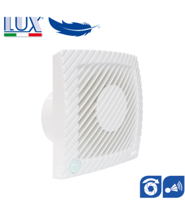 Ventilator axial LUX Serie L100, fabricat in Italia, clapet anti-retur, senzor prezenta, debit 110 mc/h