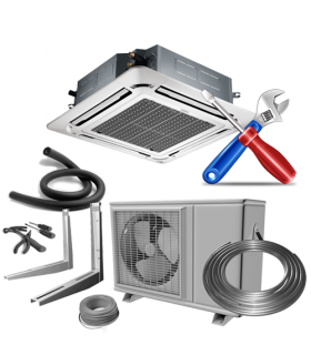 MONTAJ AER CONDITIONAT CASETA 4 DIRECTII 48000-60000 BTU/H