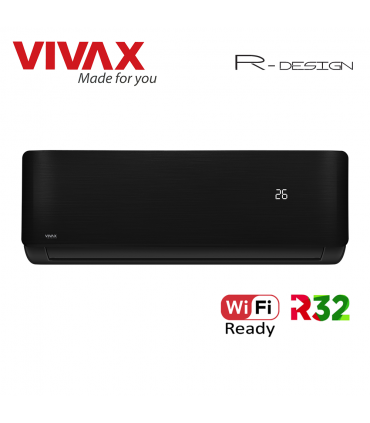 Aer Conditionat VIVAX R-Design ACP-09CH25AERI BLACK Wi-Fi Ready R32 Inverter 9000 BTU/h