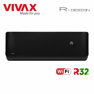 Aer Conditionat VIVAX R-Design ACP-12CH35AERI BLACK Wi-Fi R32 Inverter 12000 BTU/h