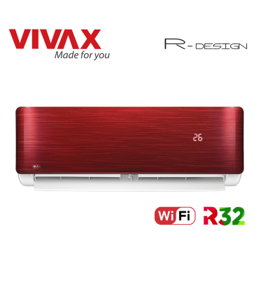 Aer Conditionat VIVAX R-Design ACP-09CH25AERI RED Wi-Fi R32 Inverter 9000 BTU/h