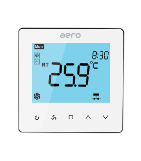 Termostat Ventiloconvector AERO TP528FC4W White, Wi-Fi, 4 tevi, pentru Incalzire / Racire / Ventilatie, alb