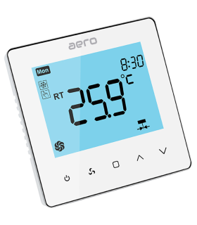 Termostat Ventiloconvector AERO TP528FC4W White, Wi-Fi, 4 tevi, pentru Incalzire / Racire / Ventilatie, alb