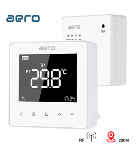 Termostat AERO TP618RF, Smart, Wireless, pentru Incalzire Pardoseala / Centrala Terimica, compatibil Alexa, Google