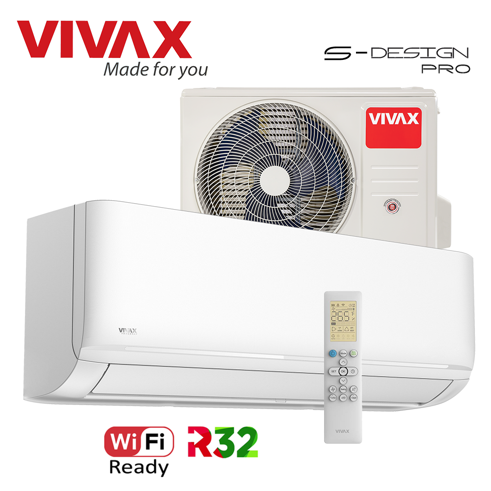 Aer Conditionat VIVAX S-Design PRO ACP-24CH70AESI PRO Wi-Fi Ready R32 Inverter 24000 BTU/h