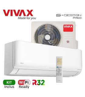 Aer Conditionat VIVAX S-Design PRO ACP-18CH50AESI PRO Wi-Fi Ready Kit de instalare inclus R32 Inverter 18000 BTU/h