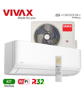 Aer Conditionat VIVAX S-Design PRO ACP-18CH50AESI PRO Wi-Fi Kit de instalare inclus R32 Inverter 18000 BTU/h