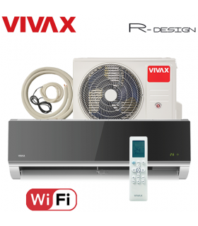 Aer Conditionat VIVAX R-Design ACP-12CH35AERI SILVER MIRROR Wi-Fi Kit de instalare inclus R32 Inverter 12000 BTU/h