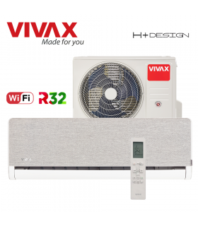 Aer Conditionat VIVAX H+Design ACP-12CH35AEHI+ Silver Wi-Fi R32 Inverter 12000 BTU/h