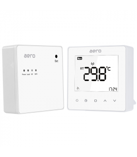 Termostat AERO TP608RF, Wireless, pentru Centrala Termica, Smart, Programabil, Alb