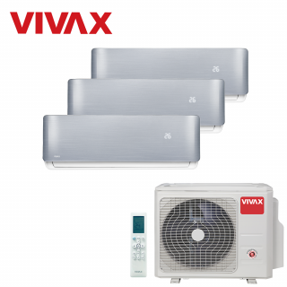 Aer Conditionat MULTISPLIT VIVAX ACP-21COFM60AERI / 3x ACP-09CH25AERI SILVER Triplu Split Inverter