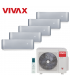 Aer Conditionat MULTISPLIT VIVAX ACP-42COFM123AERI / 4x ACP-09CH25AERI SILVER + ACP-12CH35AERI SILVER Inverter
