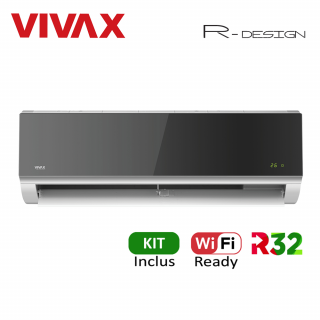 Aer Conditionat VIVAX R-Design ACP-12CH35AERI SILVER MIRROR Wi-Fi Ready Kit de instalare inclus R32 Inverter 12000 BTU/h
