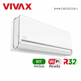 Aer Conditionat VIVAX H+Design ACP-12CH35AEHI+ White Wi-Fi Ready Kit de instalare inclus R32 Inverter 12000 BTU/h