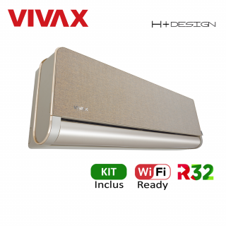 Aer Conditionat VIVAX H+Design ACP-12CH35AEHI+ Gold Wi-Fi Ready Kit de instalare inclus R32 Inverter 12000 BTU/h