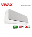 Aer Conditionat VIVAX H+Design ACP-12CH35AEHI+ Silver Wi-Fi Kit de instalare inclus R32 Inverter 12000 BTU/h