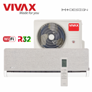 Aer Conditionat VIVAX H+Design ACP-18CH50AEHI+ Silver Wi-Fi R32 Inverter 18000 BTU/h