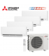 Aer Conditionat MULTISPLIT MITSUBISHI ELECTRIC HYPER HEATING MXZ-4F83VFHZ / 3x MSZ-AY25VGKP + MSZ-AY35VGKP Inverter